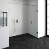 Saniclass Create douchedeur 190x200cm 2-delig profielloos met antikalk en 8mm veiligheidsglas chroom glans SW223749 Saniclass Create douchedeur 190x200cm 2-delig profielloos met antikalk en 8mm veiligheidsglas chroom glans SW223749