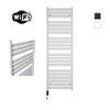 Sanicare HVW - Moda Elektrische Radiator - 160x60cm - 1159W - wifi - thermostaat - zwart - linksonder - mat wit SW1448025