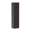 Hansgrohe Xevolos E Armoire haute - 176x40x37cm - 2 portes - façade dark oak - push to open - charnière à gauche - slate matt grey SW995445