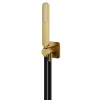 Hotbath Gal Handdouche - met wandsteun en uitlaat - en doucheslang - 150 cm - PVD - geborsteld messing (goud) SW656294