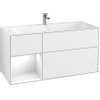 Villeroy & Boch Finion wastafelonderkast 119.6x59.1cm 3 lades Glossy white SW479513 Villeroy & Boch Finion wastafelonderkast 119.6x59.1cm 3 lades Glossy white SW479513