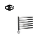 Sanicare HPW Elektrische Radiator - 172x60cm - 822W - wifi - thermostaat - zilver - linksonder - chroom SW1448094