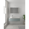 Bruynzeel Giro badmeubelset 49x120x46cm 1 wasbak 1 lade met spiegelkast met softclose composite fjord groen SW384284 Bruynzeel Giro badmeubelset 49x120x46cm 1 wasbak 1 lade met spiegelkast met softclose composite fjord groen SW384284