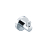 Fortifura Calvi Handdoekhaak - enkel - rond - met rozet - hoogglans chroom SW639922