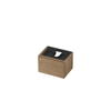 INK Wastafelonderkast - 60x45x40cm - 1 lade - greeploos - met houten keerlijst - MDF - Ash grey SW493465