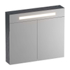 BRAUER Promise Deluxe spiegelkast – 80x70x15 cm – directe LED – 2 deuren, dubbelzijdige spiegeldeuren – Damascus SW720928
