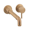 Crosswater MPRO INDUSTRIAL Wastafelkraan - inbouw - 2 gats - zonder waste uitloop - 20cm geborsteld messing living colours - geborsteld messing (goud) SW451393