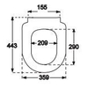 Villeroy & Boch ViCare Closetzitting - ViCare - met automatische sluitfunctie (SoftClosing) - met afneembare zitting - (QuickRelease) - glans wit Alpin (wit) SW479562