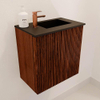 Mondiaz JOYA 40cm meuble de toilette - couleur Ruby - Vasque FAYE position Droite 1 trou de robinet couleur Urban. SW1421799