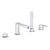 Grohe Plus Partie de garniture de baignoire 4 trous avec inverseur, y compris bec de baignoire, douche à main et flexible de douche 200cm chromé SW444300 Grohe Plus Partie de garniture de baignoire 4 trous avec inverseur, y compris bec de baignoire, douche à main et flexible de douche 200cm chromé SW444300
