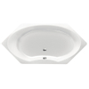 Xenz Orona Baignoire d'angle - 190x90x53 - bonde centrale - acrylique - blanc SW103320