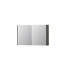 INK SPK1 armoire de toilette – 100 x 60 x 14 cm – 2 portes, portes-miroir double face – Béton mat SW493712