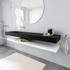 MONDIAZ ALAN 200cm badmeubel solid surface planchet talc Vrijhangende wastafel cloud links zonder kraangat kleur urban SW408843 MONDIAZ ALAN 200cm badmeubel solid surface planchet talc Vrijhangende wastafel cloud links zonder kraangat kleur urban SW408843