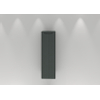H&R badmeubelen Juice Hoge Kast - 40x35x130cm - met ronde hoeken - 3D-front - 1 deur - rechtsdraaiend - petrol mat SW875707