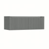 H&R Badmeubelen Juice Wastafelonderkast - 120x45x40cm - rechterhoek afgerond - 3D-front - 1 lade - geïntegreerde greep - petrol mat SW1259842