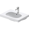 Duravit D-code Wastafel - 65x48cm - met 1 kraangat - met overloop - wit 0295855