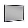 Wiesbaden Avi spiegel rechthoek met LED, dimbaar en spiegelverwarming 70 x 50 cm mat zwart SW373496