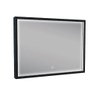 Wiesbaden Avi Spiegel rechthoek - met LED dimbaar en spiegelverwarming - 70x50cm - mat zwart SW373496