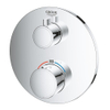 Grohe Grohtherm Mitigeur thermostatique encastré - 2 boutons - sans inverseur - rond - chrome SW236914