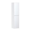 Hansgrohe Xevolos E Hoge Kast - 176x40x37cm - 2 deuren - front metallic white - push to open - scharnier rechts - mat wit matt/white metallic SW995460