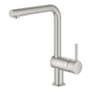 Grohe Minta Keukenkraan - hoog - uittrekbare l uitloop - 2 straalsoorten - Brushed Supersteel (RVS) 0467946