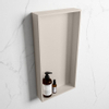 Mondiaz EASY Niche de salle de bains 29.5x59.5x8cm encastrable/à monter Solid Surface Linen/Linen SW643675