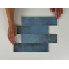 ÉCHANTILLON Terravito Parnaso carreau mural - 7.5x30cm - 8.6mm - Bleu SW1130672