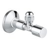 Grohe hoekstopkraan knel 1/2 x3/8 met metalen greep chroom SW32007 Grohe hoekstopkraan knel 1/2 x3/8 met metalen greep chroom SW32007