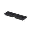 INK Post wastafel - 140x45x1cm - 2 wasbakken - 2 kraangaten - keramiek Lauren black mat SW693475
