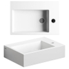 Clou Flush lave-mains - 42.5x29x10.5cm - rectangulaire - céramique - trou robinet droite - blanc SW9383