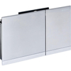 Geberit Sigma60 afbouwset - 2-toets spoeling - vierkant - geborsteld chroom/glans - hoogglans chroom 0700511