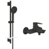 Grohe Start Edge Badmengkraan - Vitalio Joy badset - ronde handdouche - 3 straalsoorten - met houder - matte black (mat zwart) SW1566478