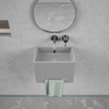 Ideavit Beton lavabo - 40x25x30cm - pour montage mural - avec porte-serviettes - avec bonde clic-clac - anti-rayures - étanche - couleur B1 SW1080019