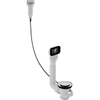 Geberit gootsteenplug - met overloop 6/4 x50mm - met waste - hoogglans chroom 0700187