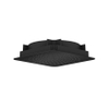 AXOR Citterio C douche de tête - 27x27cm - encastré au plafond - ecosmart+ - noir mat SW1152200