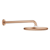 GROHE Tempesta 250 regendoucheset - 25cm - 38cm - rond - geborsteld warm sunset (koper) SW1587928