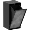 Hansgrohe XtraStoris Rock Poubelle - 30x15x14cm - porte carrelable - noir mat SW1590308
