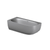 Riho Phatos Baignoire semi-autoportante - 170x80cm - angle gauche - acrylique - gris pierre mat (gris) SW1185384