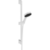 Hansgrohe Pulsify Select ensemble barre de douche 3jets Relaxation 10.5cm avec barre de douche 65 cm Mat Blanc SW651000