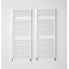 Instamat Robina Radiateur sèche-serviettes, dim. H 1810 x L 600 mm, 4 raccords ½", avec consoles murales, blanc standard SW416862