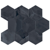EnergieKer Onyx ek wand- en vloertegel - 26x30cm - Natuursteen look - hexagon - Black pulido gepolijst (zwart) SW1120042