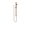 IVY Ensemble barre de douche - avec douchette - rond - jet satiné - flexible de douche 150cm - cuivre brossé mat PVD SW1031593
