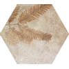 Zyx Amazonia Vloer- en wandtegel met decor 32x37cm 9mm gerectificeerd R9 porcellanato Tropic Cotto SW795705