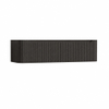 H&R Badmeubelen Juice Wastafelonderkast - 160x45x40cm - afgeronde hoeken - 3D-front - 2 lades - geïntegreerde greep - basalt SW1259485