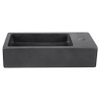 Differnz Hura lave-mains - 40x22x9cm - basalte - 1 trou robinet - sans bonde - anthracite SW1236899