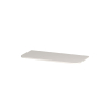 INK Concept R Wastafelblad - 100x45x1.7cm - tbv afgeronde onderkast - MDF lak - Mat wit SW1406228