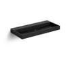 Clou Wash Me lavabo 90x42cm sans bonde Céramique Noir mat SW9257