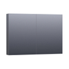 Saniclass Dual spiegelkast 100x70x15cm verlichting geintegreerd rechthoek 2 draaideuren Hoogglans Grijs MDF SW371701 Saniclass Dual spiegelkast 100x70x15cm verlichting geintegreerd rechthoek 2 draaideuren Hoogglans Grijs MDF SW371701