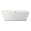 Xenz Donna duobad 180x80x60 wit met afvoer/overloopcombinatie inox SW379973 Xenz Donna duobad 180x80x60 wit met afvoer/overloopcombinatie inox SW379973