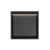 Hotbath &MORE Boîte d'encastrement ou niche encastrée - 30x30x10 - avec LED IP44 - noir brossé PVD SW1246564